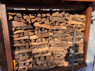 Full cord of oak firewood
